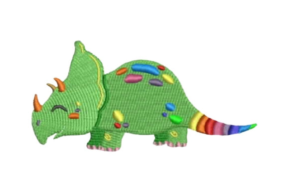 A Business Review of the Rainbow Colored Dinosaur Embroidery File