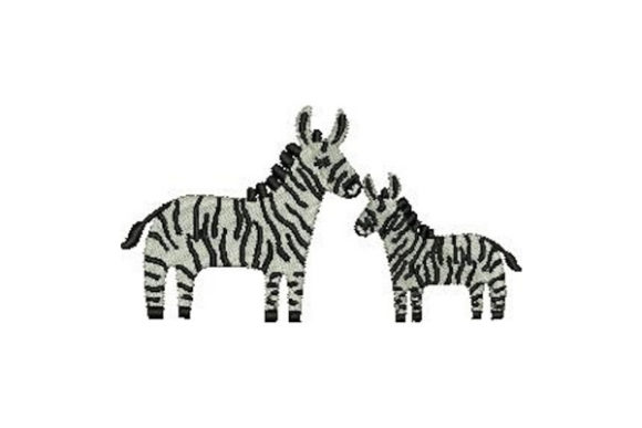 A Designer's Review: Mom and Baby Zebras Embroidery
