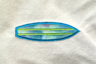 An Embroiderer's Practical Review of the Surfboard Applique