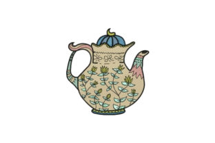 Embroidered Charm: Putting the Flower Tea Pot Design to the Test