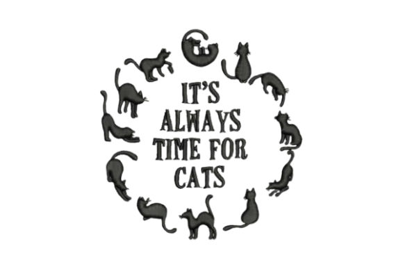 For Cat Lovers, It's Always Time to Stitch