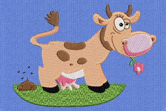 Happy Cow Clip-art: An Embroidery Designer's Product Review