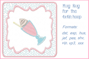 Ice Cream Soda Embroidery: A Sweet Design for Personalized Gifts