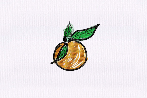 Orange Sketch Embroidery: A Designer's Review for Personalized Gifts