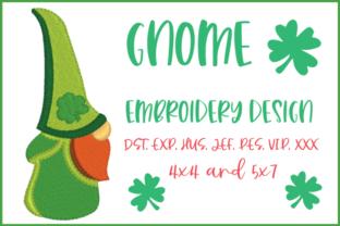 St. Patrick's Gnome: A Seasonal Embroidery Asset for Small Shops